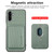 Samsung Galaxy A36 5G Carbon Fiber Leather Card Magsafe Phone Case - Green