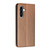 Samsung Galaxy A36 5G Carbon Fiber Texture Magnetic Flip Leather Phone Case - Brown