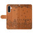 Samsung Galaxy A36 5G Cat Embossing Pattern Leather Phone Case with Lanyard - Brown