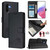 Samsung Galaxy A36 5G Cat Rat Embossed Pattern RFID Leather Phone Case with Lanyard - Black Samsung Galaxy A36 5G Cat Rat Embossed Pattern RFID Leather Phone Case with Lanyard - Black