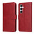 Samsung Galaxy A36 5G Classic Calf Texture Flip Leather Phone Case - Red