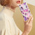Samsung Galaxy A36 5G Colored Drawing Leather Phone Case - Purple Marble