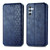 Samsung Galaxy A36 5G Cubic Grid Pressed Magnetic Leather Phone Case - Blue