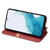 Samsung Galaxy A36 5G Cubic Grid Pressed Magnetic Leather Phone Case - Red