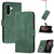 Samsung Galaxy A36 5G Cubic Skin Feel Flip Leather Phone Case - Green