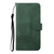 Samsung Galaxy A36 5G Cubic Skin Feel Flip Leather Phone Case - Green