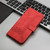 Samsung Galaxy A36 5G Cubic Skin Feel Flip Leather Phone Case - Red