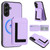 Samsung Galaxy A36 5G CX01 Detachable Magsafe Magnetic Card Bag Phone Case - Light Purple