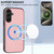 Samsung Galaxy A36 5G CX01 Detachable Magsafe Magnetic Card Bag Phone Case - Pink