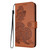 Samsung Galaxy A36 5G Datura Flower Embossed Flip Leather Phone Case - Brown
