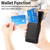 Samsung Galaxy A36 5G Denim Texture Leather Skin Phone Case with Card Slot - Black