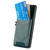Samsung Galaxy A36 5G Denim Texture Leather Skin Phone Case with Card Slot - Green
