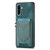 Samsung Galaxy A36 5G Denim Texture Leather Skin Phone Case with Card Slot - Green