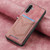 Samsung Galaxy A36 5G Denim Texture Leather Skin Phone Case with Card Slot - Pink