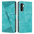 Samsung Galaxy A36 5G Dream Triangle Leather Phone Case with Long Lanyard - Green