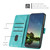 Samsung Galaxy A36 5G Dream Triangle Leather Phone Case with Long Lanyard - Green