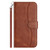 Samsung Galaxy A36 5G Dual-Folded S-shape Leather Phone Case - Coffee
