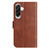 Samsung Galaxy A36 5G Dual-Folded S-shape Leather Phone Case - Coffee