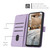 Samsung Galaxy A36 5G Embossed Kitten Phone Leather Case with Lanyard - Purple