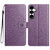 Samsung Galaxy A36 5G Flower Embossed Leather Phone Case - Purple