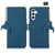 Samsung Galaxy A36 5G Genuine Leather Magnetic RFID Leather Phone Case - Blue
