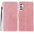 Samsung Galaxy A36 5G Glitter Powder Flip Leather Phone Case - Rose Gold