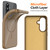 Samsung Galaxy A36 5G Glossy TPU Shockproof MagSafe Phone Case with Lanyard - Gold