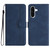 Samsung Galaxy A36 5G Heart Pattern Skin Feel Leather Phone Case - Royal Blue