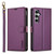 Samsung Galaxy A36 5G LC.IMEEKE L2 Series Detachable Magsafe PU Phone Case with Lanyard - Purple