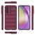 Samsung Galaxy A36 5G Magic Shield TPU + Flannel Phone Case - Wine Red