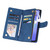 Samsung Galaxy A36 5G Multifunctional Frosted Zipper Wallet Leather Phone Case - Blue Samsung Galaxy A36 5G Multifunctional Frosted Zipper Wallet Leather Phone Case - Blue