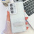 Samsung Galaxy A36 5G Plating Glitter Texture Fold Holder TPU Phone Case with Lens Film - White Shell Pattern