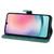 Samsung Galaxy A36 5G Retro Skin Feel Butterflies Embossing Horizontal Flip Leather Phone Case - Green