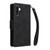 Samsung Galaxy A36 5G Rivet Buckle 9 Cards Three Fold Leather Phone Case - Black