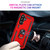 Samsung Galaxy A36 5G Shockproof TPU + PC Phone Case with Holder - Red