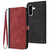Samsung Galaxy A36 5G Side Buckle Double Fold Hand Strap Leather Phone Case - Red