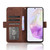 Samsung Galaxy A36 5G Skin Feel Calf Texture Card Slots Leather Phone Case - Brown