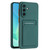 Samsung Galaxy A36 5G Skin Feel Card Contrast Color Button TPU Phone Case - Dark Green