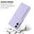 Samsung Galaxy A36 5G Skin Feel Card Contrast Color Button TPU Phone Case - Purple