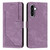 Samsung Galaxy A36 5G Skin Feel Stripe Pattern Leather Phone Case with Long Lanyard - Purple Samsung Galaxy A36 5G Skin Feel Stripe Pattern Leather Phone Case with Long Lanyard - Purple