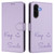 Samsung Galaxy A36 5G Smile Embossing RFID Leather Phone Case - Light Purple Samsung Galaxy A36 5G Smile Embossing RFID Leather Phone Case - Light Purple