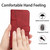 Samsung Galaxy A36 5G Stitching Calf Texture Buckle Leather Phone Case - Red