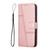 Samsung Galaxy A36 5G Stitching Calf Texture Buckle Leather Phone Case - Rose Gold
