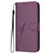 Samsung Galaxy A36 5G Triangle Pattern Buckle Clasp Leather Phone Case - Dark Purple