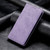 Samsung Galaxy A36 Business Solid Color Magnetic RFID Leather Phone Case - Purple