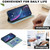 Samsung Galaxy A36 Color Matching RFID Anti-theft Leather Phone Case - Green