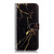 Samsung Galaxy A36 Colored Drawing Marble Pattern Leather Phone Case - Black Gold Marble