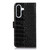 Samsung Galaxy A36 Crocodile Top Layer Cowhide Leather Phone Case - Black