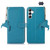 Samsung Galaxy A36 Genuine Leather Litchi Texture RFID Leather Phone Case - Blue