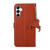 Samsung Galaxy A36 Genuine Leather Litchi Texture RFID Leather Phone Case - Coffee